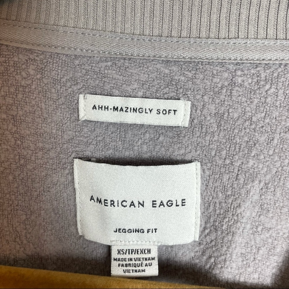 American Eagle Camo Print Soft Oversized Crewneck Size XS - Picture 8 of 9